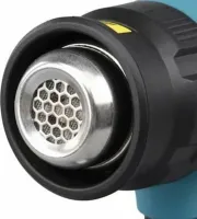 Акумуляторний будівельний фен Makita DHG180RT 48V 5Ah з 3 насадками, Промисловий тепловий пістолет 50-550°C Макіта з 2 акумуляторами в кейсі