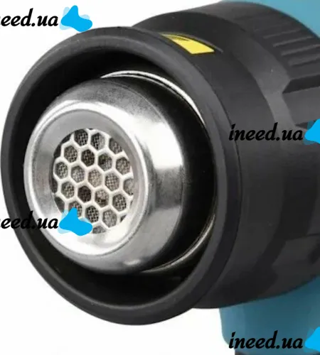 Акумуляторний будівельний фен Makita DHG180RT 48V 5Ah з 3 насадками, Промисловий тепловий пістолет 50-550°C Макіта з 2 акумуляторами в кейсі