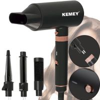 Багатофункціональний фен Kemei KM-9203 4 насадки для укладання випрямлення і завивки волосся мультистайлер з концентратором випрямлячем і плойкою