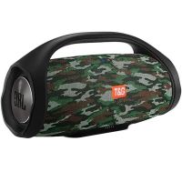 Large Wireless Music Speaker T&G Booms Box Big Camouflage with Handle, Portable Bluetooth Speaker in Boombox Style USB AUX for Android IOS