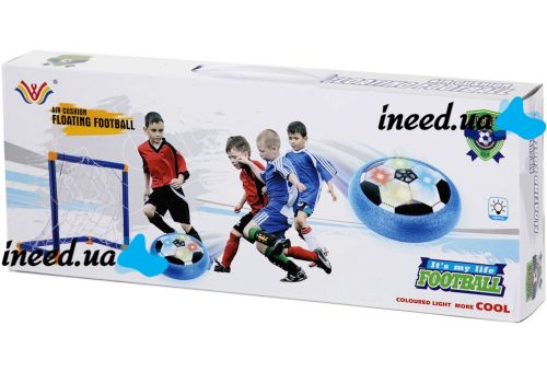Aerial Football Floating Football Soccer Goal with Battery-powered aeromach and Backlight, Children's Soccer Playset 696-44