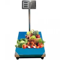 Electronic trade scales Domotec up to 350 kg 40x50, commodity platform, bazaar scales up to 300 kg with stand