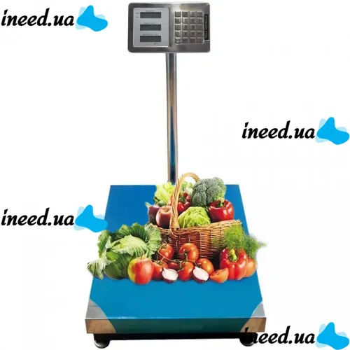 Electronic trade scales Domotec up to 350 kg 40x50, commodity platform, bazaar scales up to 300 kg with stand
