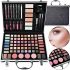 Miss Young GM20250 Cosmetics Gift Set 93 items Makeup eye shadow glosses blush powder and brushes in case Black