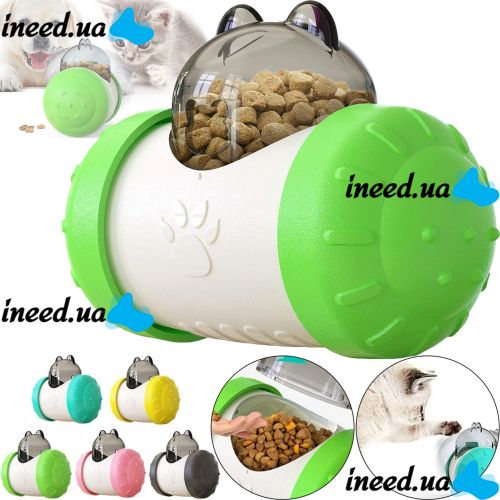 Інтерактивна годівниця дозатор Pet Leakng Toy LY-732 для повільного харчування собак і кішок, іграшка диспенсер AND з отвором для корму для тварин