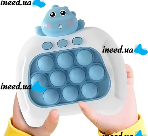 Дитяча іграшка головоломка Quick Pop It Baby Dragon Інтерактивна електронна приставка антистрес поп ІТ для зняття стресу на батарейках від 3-х років