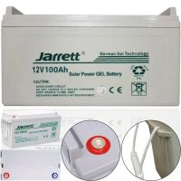 Universal Jarrett GEL 12V 100Ah Gel Battery for Boiler and Solar Panels, 12V 100Ah Rechargeable Battery for Power Supply Systems