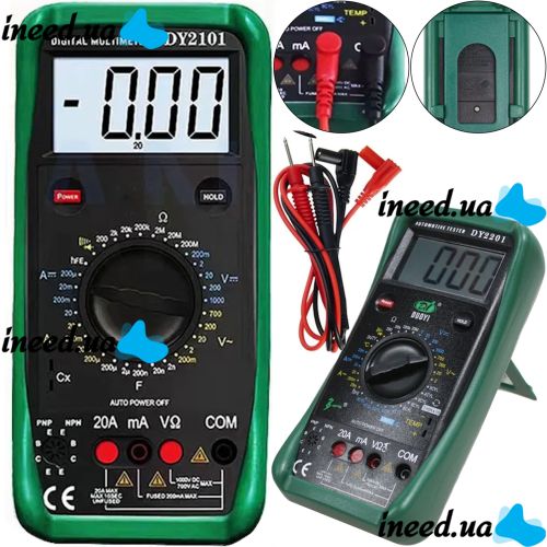 Універсальний цифровий мультиметр DY2101 тестер з Lcd дисплеєм
