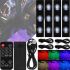 Universal Car RGB LED backlight A12 DL-00126 in the interior with remote control, Car backlight Tapes with music synchronization 99807