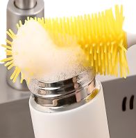 Бездротова електрична щітка Brush AND412 для миття посуду з 3 насадками, акумуляторна багатофункціональна USB щітка 3 в 1 для чищення та прибирання