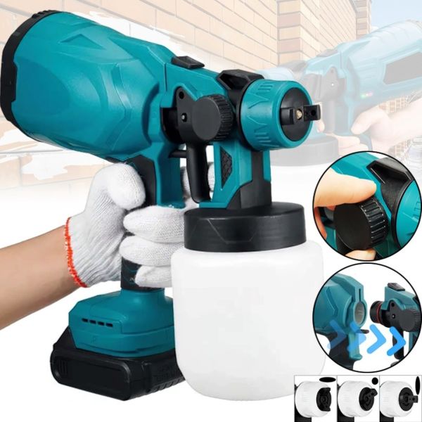 Аккумуляторный краскораспылитель краски Makita JK-SG1 с регулировкой ширины 24v, Беспроводной краскопульт пульверизатор Макита для покраски