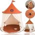 Дитячий намет у вигляді будиночка Bear Play Tent Ведмідь із прапорцем і вікном, Ігровий намет Ведмедик 110x110x130 см для дому та вулиці з сумкою для дітей
