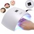 Professional SUN9S UV/LED Lamp for Manicure and Pedicure with 24W UV LED Screen with Timer White UV Nail Dryer, Gel Polish White SUN 9S
