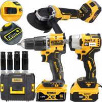 Акумуляторний набір DeWalt 3в1 Гайковерт DCF892Р2Т шуруповерт DCD771 Кутова шліфувальна болгарка DCG405 Деволт 48V 5Ah з 2 акумуляторами в кейсі