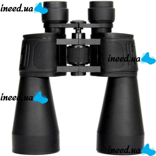 Оптический бинокль для наблюдения Binoculars Bushnell 20x50 Bak-4 для охоты, туризма, рыбалки, тактический Бушнель с призмами и чехлом Black