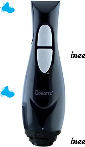 Занурювальний ручний блендер Domotec MS-8776 з металевою ніжкою 200W, Універсальний електричний подрібнювач кухонний Домотек MS8776 200Вт Чорний