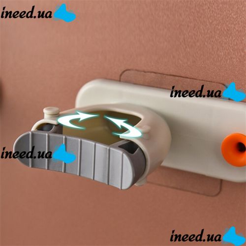 Wall-mounted Non-slip Organizer Holder for Mops and Brushes Qstexpress Mopholder, Adjustable Self-adhesive Mop Holder mop holder