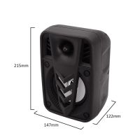 Portable Wireless Speaker Suitcase ESS-105 with LED Backlight USB, SD, FM, AUX Bluetooth with Light Music Rechargeable Music, Mini Suitcase
