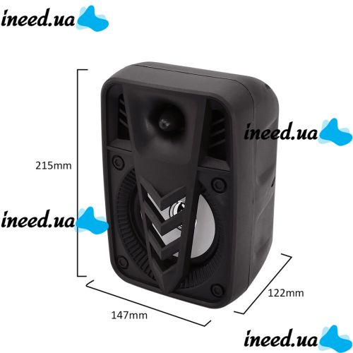 Portable Wireless Speaker Suitcase ESS-105 with LED Backlight USB, SD, FM, AUX Bluetooth with Light Music Rechargeable Music, Mini Suitcase