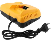 Зарядний пристрій для зарядки акумуляторів Dewalt 24V 3 контакти, Блок живлення зарядка Деволт для акумуляторної батареї 24В 2А від мережі Жовтий