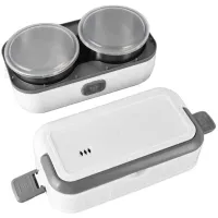 Електричний ланч бокс Cooking Lunchbox DFH-C01 200w 1,2 л для підігріву і приготування їжі з 2 чашами, харчової судочок контейнер для їжі від мережі