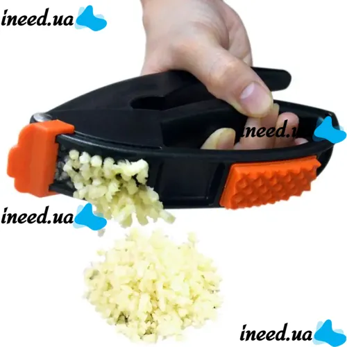 Многофункциональный измельчитель чеснока очиститель Multifunctional Garlic Presser YFZ-061 чесночница, Ручной пресс овощечистка терка для овощей
