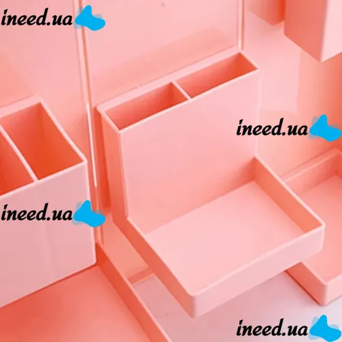 Desktop Folding Organizer Folding Storage Box FB-1990 for stationery, Stand case for office and small items for 6 compartments