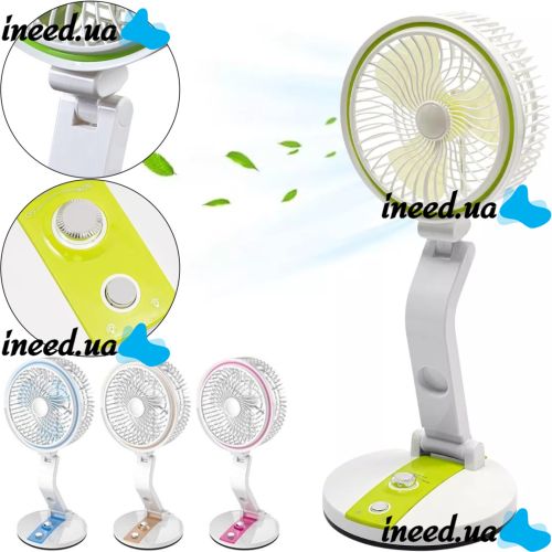 Hurry Bolt HB-2019 LED Lighted Cordless Folding Air Cooler 8" Inch Cordless Folding Air Cooler with 18650 Battery