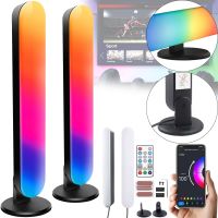 Комплект настільний кольоровий світильник лампа Ambient Light RGB D16 2 штуки з пультом ДУ, Світлодіодні лампи Wi-Fi підсвічування 25 см від USB