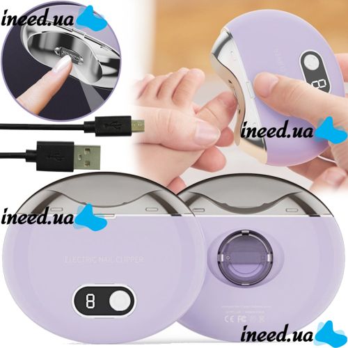 Automatic Electric Saw Nail Clipper R6Y8 Nail Clipper AND263 Rechargeable Nail File MAG-654, Electric clippers with USB Display