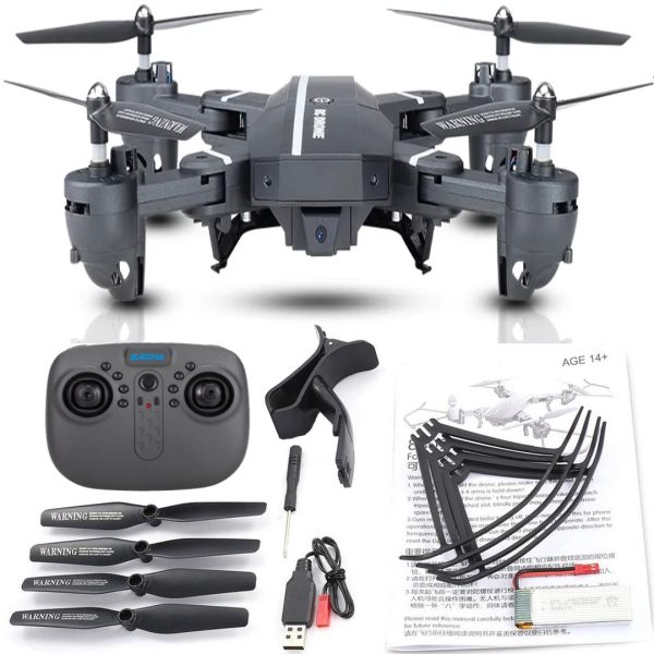 Folding Rechargeable Quadcopter RC Drone 8807 FPV with HD WiFi Camera Barometer, Four-axis Drone, Copter with Return Function CTW 8807W