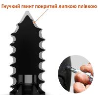 Ремкомплект для безкамерних шин Tire repair nail 20шт гумові цвяхи комплект саморізів для ремонту покришок автомобіля скутера мотоцикла в коробці 