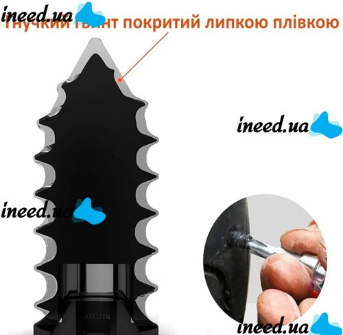 Ремкомплект для безкамерних шин Tire repair nail 20шт гумові цвяхи комплект саморізів для ремонту покришок автомобіля скутера мотоцикла в коробці 