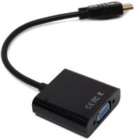 Конвертер HDMI на VGA універсальний відеокабель, адаптер перехідник для перетворення сигналу, аудіо вхід 3.5 mm Converter 1080P USB 34103
