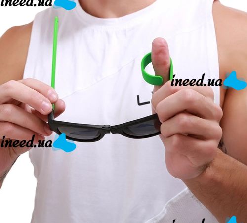 Гнучкі сонцезахисні окуляри браслет Clix Out Sunglasses для чоловіків і жінок, спортивні окуляри-браслет трансформер з гнучкими дужками, зелені