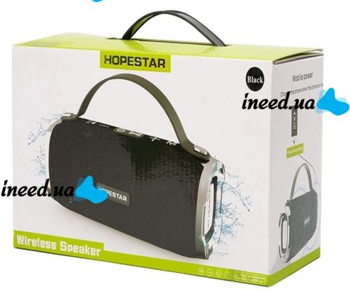 Портативна Bluetooth бездротова стерео колонка Hopestar H24, вологозахищена акустика з FM радіо і MicroSD H-24