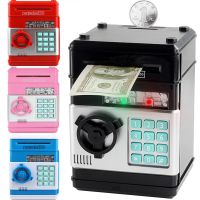 Дитяча електронна скарбничка сейф Mony Safe, купюроприймач, банкомат, з кодовим замком для паперових купюр, монет на батарейках Piggy number Bank
