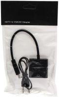 Конвертер HDMI на VGA універсальний відеокабель, адаптер перехідник для перетворення сигналу, аудіо вхід 3.5 mm Converter 1080P USB 34103