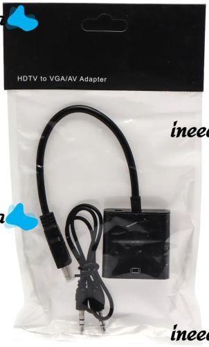 Конвертер HDMI на VGA універсальний відеокабель, адаптер перехідник для перетворення сигналу, аудіо вхід 3.5 mm Converter 1080P USB 34103