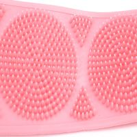 Silicone Double-Sided Body Scrubber, 70 cm, Body Scrubber and Massager, Shower and Bath Massage Brush with Handles, Silica Gel Bath Brush
