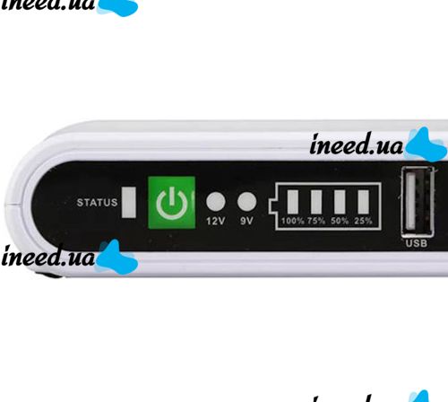 Джерело безперебійного живлення ДБЖ UPS SKE POE-532E для WI-Fi роутера 5V 9V 12V Power Bank 8800 mAh бесперебойник 17W для PoE 15V 24V модему Білий
