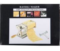 Настільна равіольніца Ravioli Maker Rainberg RB-911 Ручна локшинорізка машинка з насадками для приготування равіолі, локшини, пасти і для розкочування тіста 20x21 см