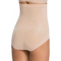 Women's Shapewear Panties Spanx Higher Power High-Waisted Shorts, Tight Seamless High-rise Thigh Briefs Beige