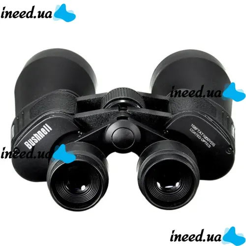 Оптический бинокль для наблюдения Binoculars Bushnell 20x50 Bak-4 для охоты, туризма, рыбалки, тактический Бушнель с призмами и чехлом Black