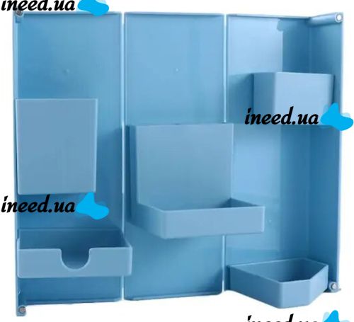 Desktop Folding Organizer Folding Storage Box FB-1990 for stationery, Stand case for office and small items for 6 compartments