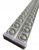 LED Ceiling Lamp with Lenses Tube Light T10 120 cm 6500K Electric Modular Lamp SMD 36W Wall Lamp from 220V Mains White
