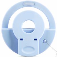 LED Selfie Ring Selfie Ring Light XL-191 8.5cm Backlight for Photo Lamp for Android IOS Phone Blue,Pink,Black