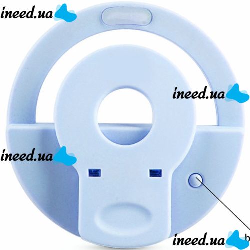 LED Selfie Ring Selfie Ring Light XL-191 8.5cm Backlight for Photo Lamp for Android IOS Phone Blue,Pink,Black