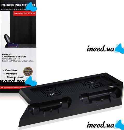 PS4 Slim, Pro Skytech 5 in 1 Game Console Stand Charging Dock for Playstation 4 Joysticks Stand with Cooling and USB Hub