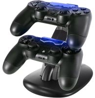 UKC WG-01 Charging Station Stand for 2 Playstation PS4 Slim/Pro Joysticks Charger for backlit joystick gamepads